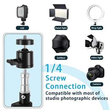 2 Pack Aluminum Light Photography Tripod Stand with Case,Altson 7 Feet Portable Photo Video Tripod Stand for Speedlight, Flash, Softbox, Umbrella, Strobe Light, Camera