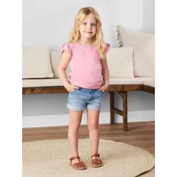 Quality Denim Shorts for Baby Girls - Simple Joys by Carter's