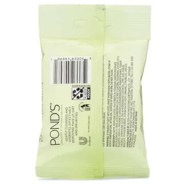Pond's Purify & Refresh Facial Wipes with Aloe Vera, Makeup Remover, Gently Cleanses and Hydrates, Pre Moistened, 10 Count, 4-Pack (40 Wipes)