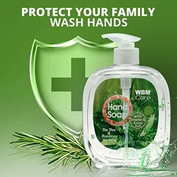 WBM Care Liquid Hand Wash - Natural Tea Tree & Rosemary