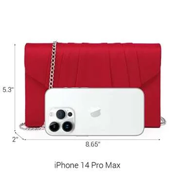 Dasein Womens Velvety Clutch - Elegant Evening Bag