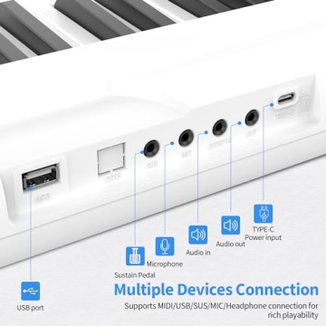 88-Key Digital Piano, Semi-Weighted Keys - Perfect for All Levels