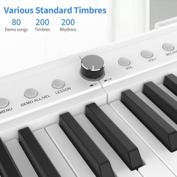 88-Key Digital Piano, Semi-Weighted Keys - Perfect for All Levels