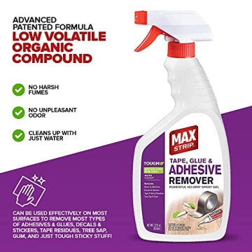 Max Strip Adhesive Remover - Fast-Acting & Odor-Free