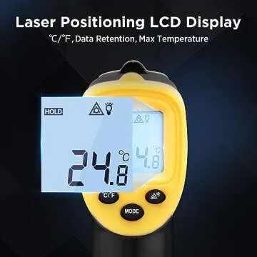 Sanliang Infrared Thermometer Gun - Accurate Laser Temp Tool
