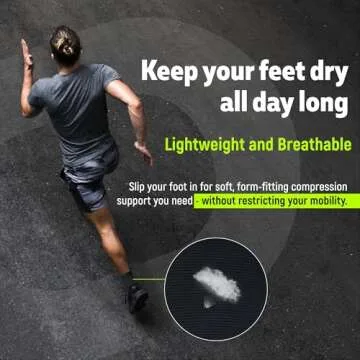 Ankle Brace Compression Sleeve for Men & Women (1 Pair) - Best Ankle Support Foot Braces for Pain Relief, Injury Recovery, Swelling, Sprain, Achilles Tendon Support, Plantar Fasciitis Socks