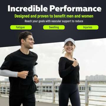 Ankle Brace Compression Sleeve for Men & Women (1 Pair) - Best Ankle Support Foot Braces for Pain Relief, Injury Recovery, Swelling, Sprain, Achilles Tendon Support, Plantar Fasciitis Socks