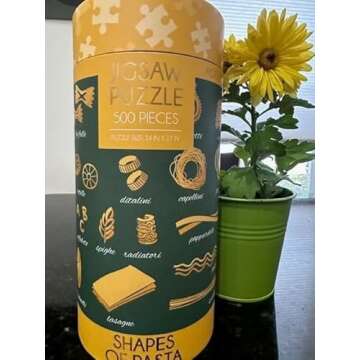 Pasta Puzzle Italian Pasta 500 Pieces Puzzle Pasta Lovers Puzzle Family Learning Games Italian Cuisi...