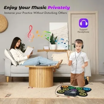 CAHAYA 9-Pad Electronic Drum Set for Kids