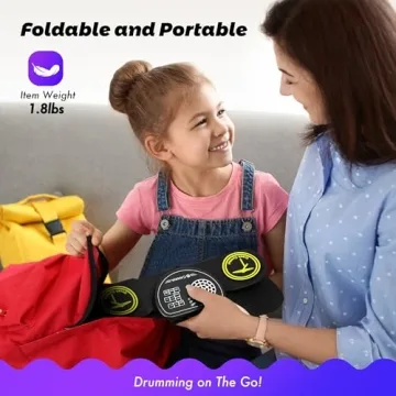 CAHAYA 9-Pad Electronic Drum Set for Kids