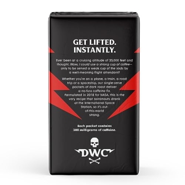 Death Wish Instant Coffee Packets, Bold & Organic 8 Count