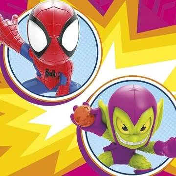 Marvel Stunt Squad Crane Smash Playset, Spider-Man vs. Green Goblin, 1.5-Inch Super Hero Action Figures, Marvel Toys for Kids Ages 4 and Up