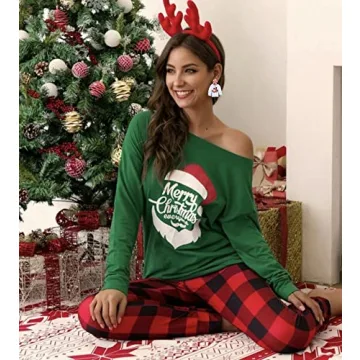 Christmas Earrings for Women Beaded Holiday Reindeer Snowman Sweater Earrings Handmade Red Truck Christmas Tree Drop Dangle Earrings Statement Earring Festive Jewelry Gifts