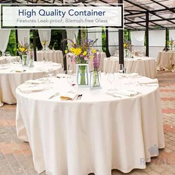 Royal Imports Flower Mirror Glass Vase - 13.5" Tall Tapered - Decorative Modern Floral Centerpiece Accent for Home Decor Living Room Bathroom, Kitchen, Fireplace, Shelf, Table, Entryway, Wedding