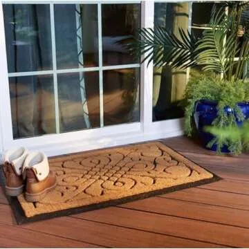 Victorian Gate Coir Door Mat for Elegant Home Decor