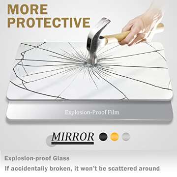 NeuType Full Length Mirror Dressing Mirror 64"x21" Large Rectangle Bedroom Floor Standing Mirror Wall-Mounted Mirror Standing Hanging or Leaning Against Wall Aluminum Alloy Thin Frame (Gold)