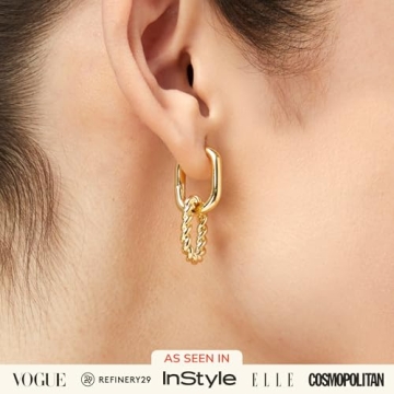 Ana Luisa 14K Gold Double Hoop Earrings - Hypoallergenic
