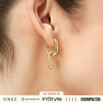 Ana Luisa 14K Gold Double Hoop Earrings - Hypoallergenic