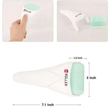 Ice Roller for Face and Eye Massage, Puffiness,Reduce Wrinkles,Cool Massage for Pain Relief and Migraine, New Skin Care Product(White Body) by Made In Korea
