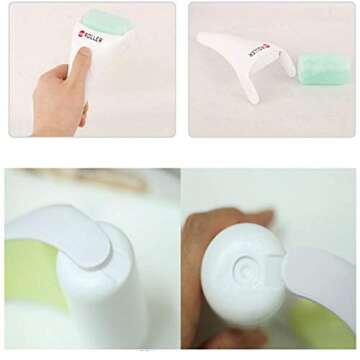Ice Roller for Face and Eye Massage, Puffiness,Reduce Wrinkles,Cool Massage for Pain Relief and Migraine, New Skin Care Product(White Body) by Made In Korea