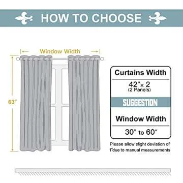 ChrisDowa Grommet Room Darkening Curtains for Bedroom and Living Room - 2 Panels Set Thermal Insulated Blackout Curtains (Beige, 42W x 63L)