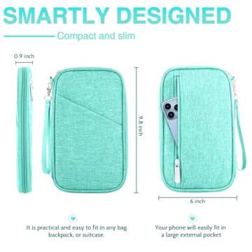 Passport Holder Family, Women Rfid Blocking Passport Wallet, Travel Essentials Premium Wallets, Wate...