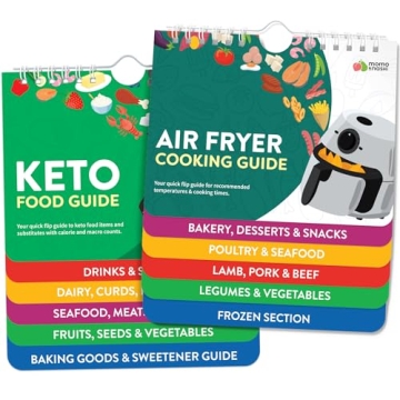 Air Fryer & Keto Cookbook Magnets - Set of 2 - 2024's Must-Have Kitchen Gadgets
