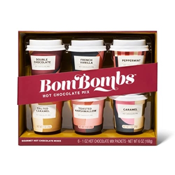 Bombombs Hot Chocolate Mix Gift Set - 6 Irresistible Flavors