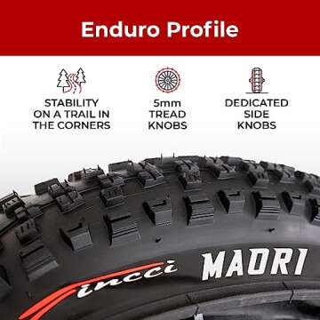 Fincci Pair 29 x 2.25 Inch Bike Tires 57-622 Foldable 60 TPI with Nylon Protection for Mountain Enduro Gravel MTB Hybrid Bicycle - Pack of 2 29x2.25 Tire