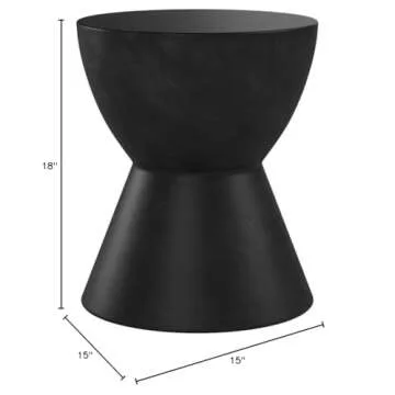 Sunpan 58012 Logan End Table - Black