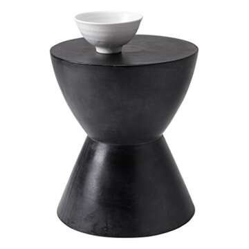 Sunpan 58012 Logan End Table - Black