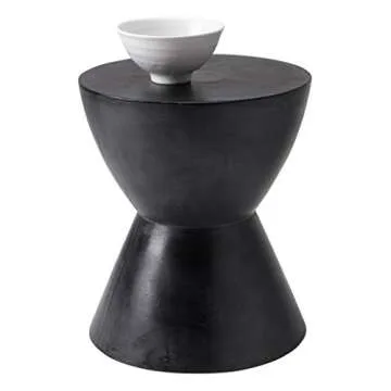 Sunpan 58012 Logan End Table - Black