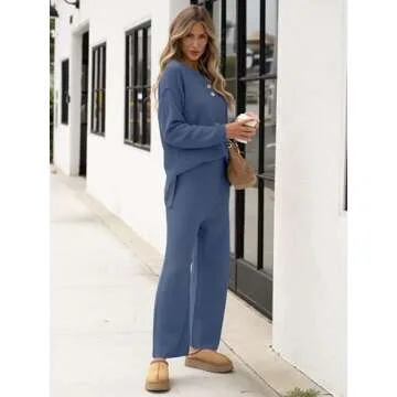 Sleek ANRABESS Women 2 Piece Oversized Sweater Set