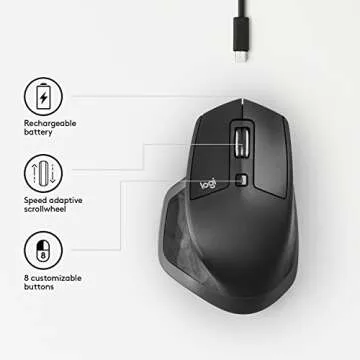Logitech MX Master 2S Mouse Graphite, wireless, 910-005139 (Graphite, wireless)