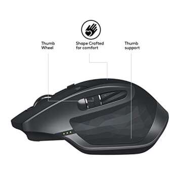 Logitech MX Master 2S Mouse Graphite, wireless, 910-005139 (Graphite, wireless)