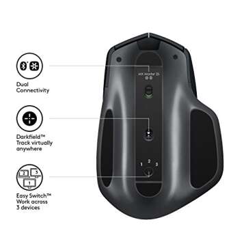 Logitech MX Master 2S Mouse Graphite, wireless, 910-005139 (Graphite, wireless)