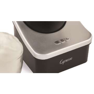 Capresso Froth Pro Milk Frother for Cappuccino, Espresso, Latte and Hot Chocolate, 7" x 5" x 6", Black/Matte Silver