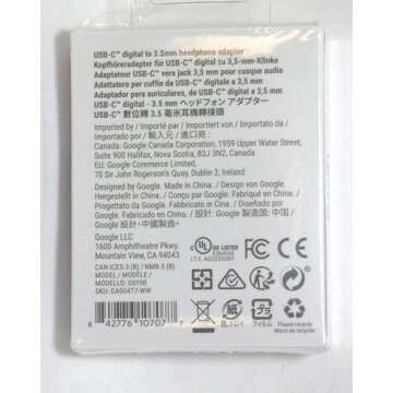 Google USB Type C to 3.5mm Headphone Adapter Pixel, XL, Pixel 2, XL, Pixel 3, Pixel 3XL, Other USB T...