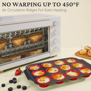BRONYPRO Silicone Muffin Pan – Easy to Use Bakeware