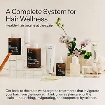 Act+Acre Cold Processed Scalp Renew Treatment with Salicylic Acid and Peppermint - Scalp Exfoliating Mask for Itchy Scalp, Dry and Oily Hair - Plant Based Anti Dandruff Treatment (1.2 Fluid Ounces)