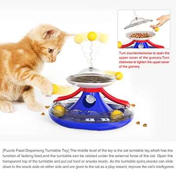 YLOKO Cat Roller Toy for Engaging Play and Treats