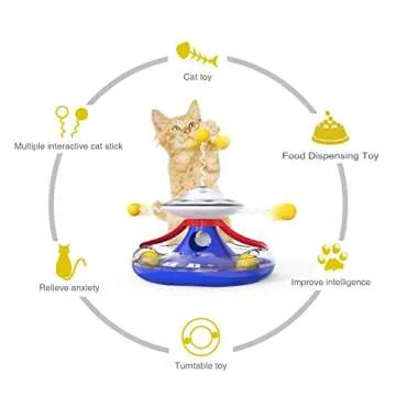 YLOKO Cat Roller Toy for Engaging Play and Treats