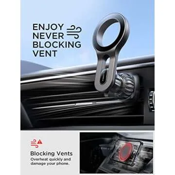 LISEN MagSafe Car Mount for iPhone 16 | Stable & Stylish Holder