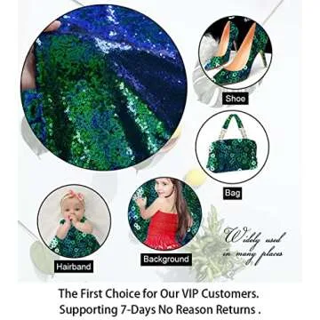 Ombre Peacock Mini Disk Sequin on Mesh Fabric Green Blue Ombre Sequins Fabric for Dress Mermaid Sequin on Mesh Fabric by The Yard Transparent Green Sequin Fabric for Sewing