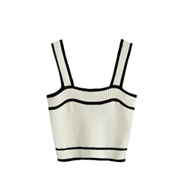 Stylish SweatyRocks Women's Spaghetti Strap Crop Top