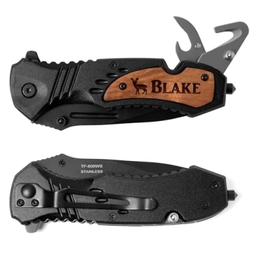 Custom Pocket Knife Gift with Laser Engraving