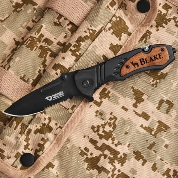 Custom Pocket Knife Gift with Laser Engraving