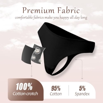 Comfortable Cotton Thongs for Women Pack XS-XL