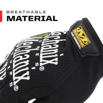 Mechanix Wear: The Original Work Glove with Secure Fit, Synthetic Leather Performance Gloves for Multi-Purpose Use, Durable, Touchscreen Capable Safety Gloves for Men (Black, Large)