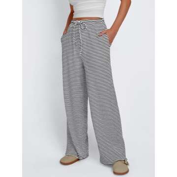 Trendy Queen Women's Wide Leg Sweats with Pockets